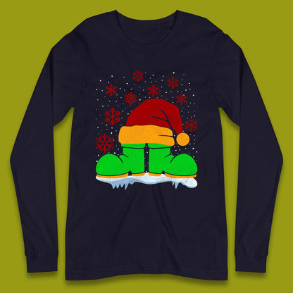 Santa Shoe Christmas Long Sleeve T-Shirt