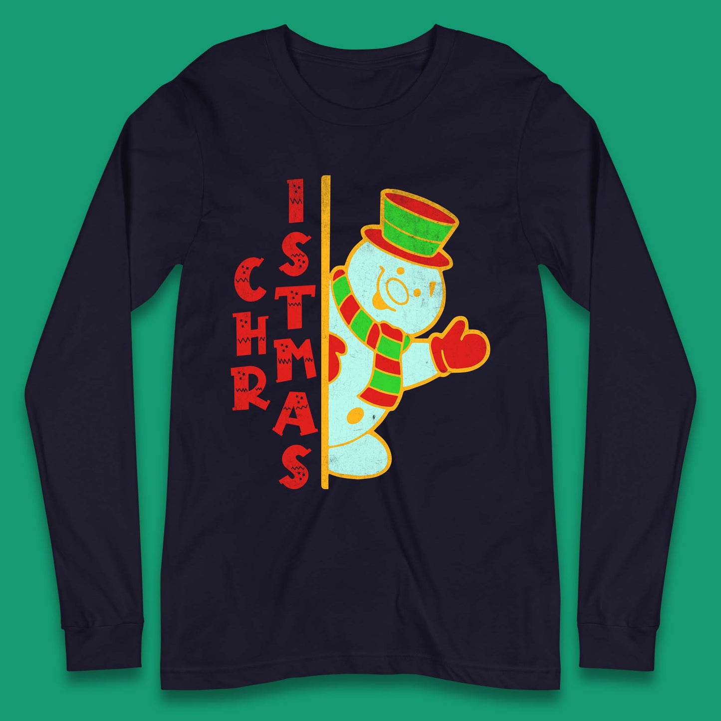 Christmas Snowman Long Sleeve T-Shirt