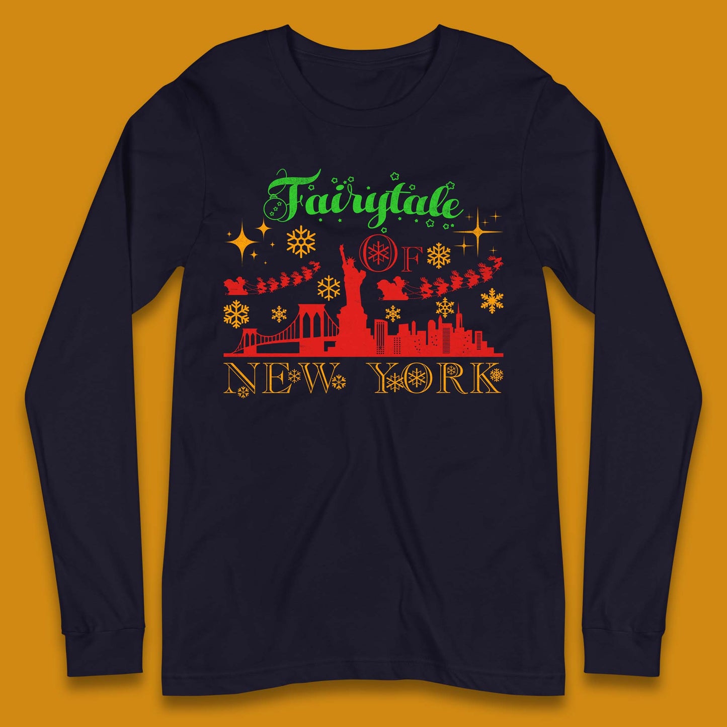 Fairytale Of New York Christmas Long Sleeve T-Shirt