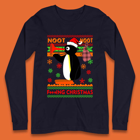 Noot Noot Penguin Christmas Long Sleeve T-Shirt
