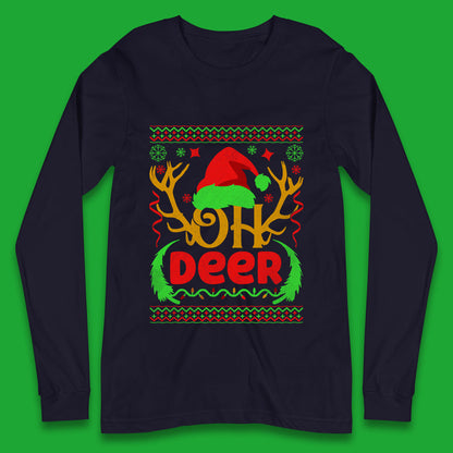 deer antlers christmas long sleeve t shirt