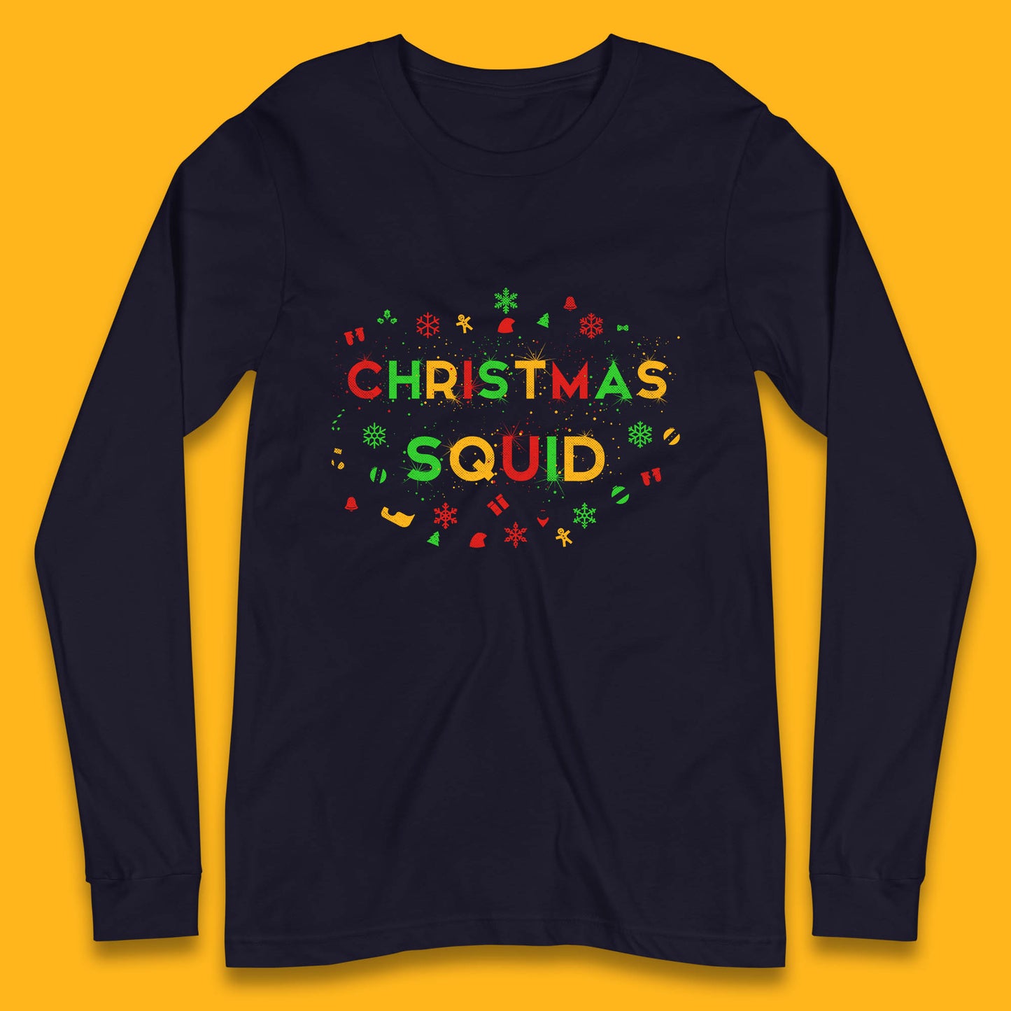 christmas squad matching long sleeve t shirt
