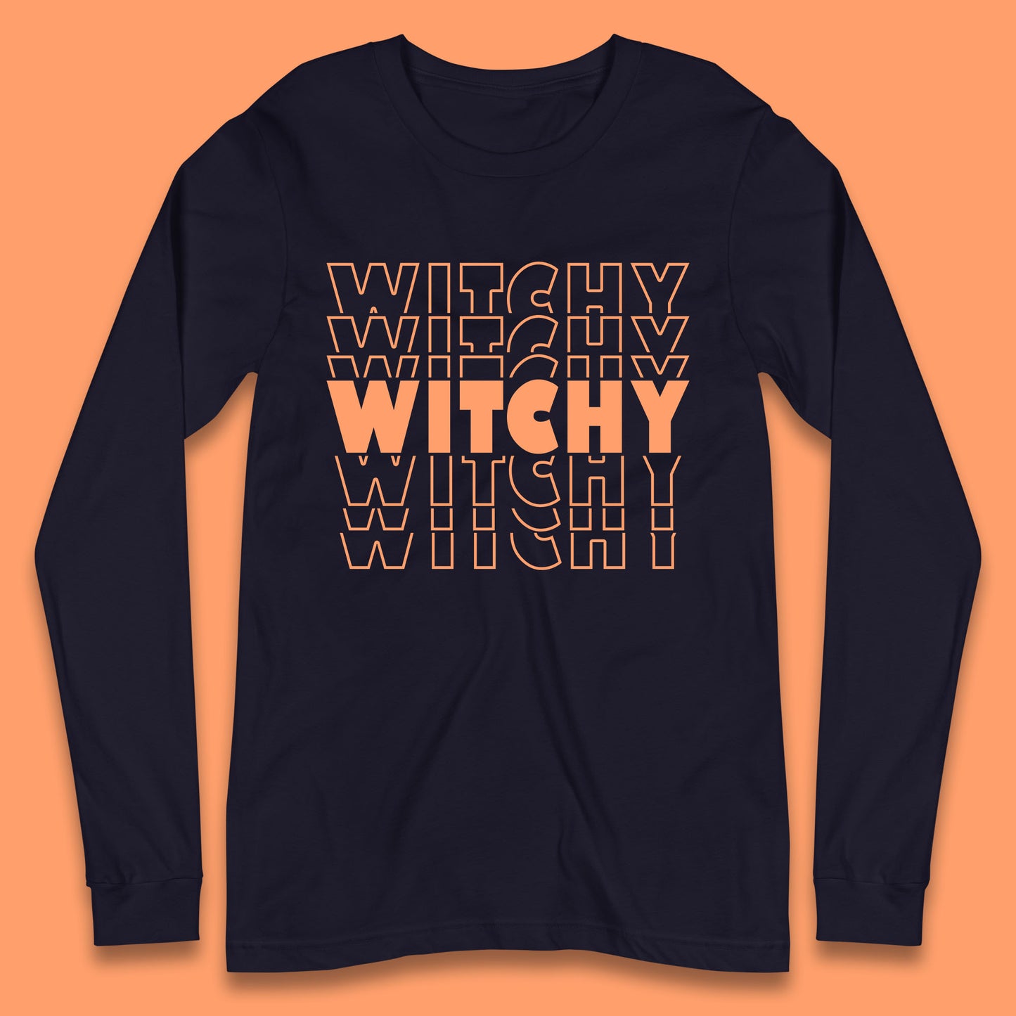 Witchy Halloween Witches Spooky Witch Vibes Witchy Aesthetic Halloween Party Long Sleeve T Shirt