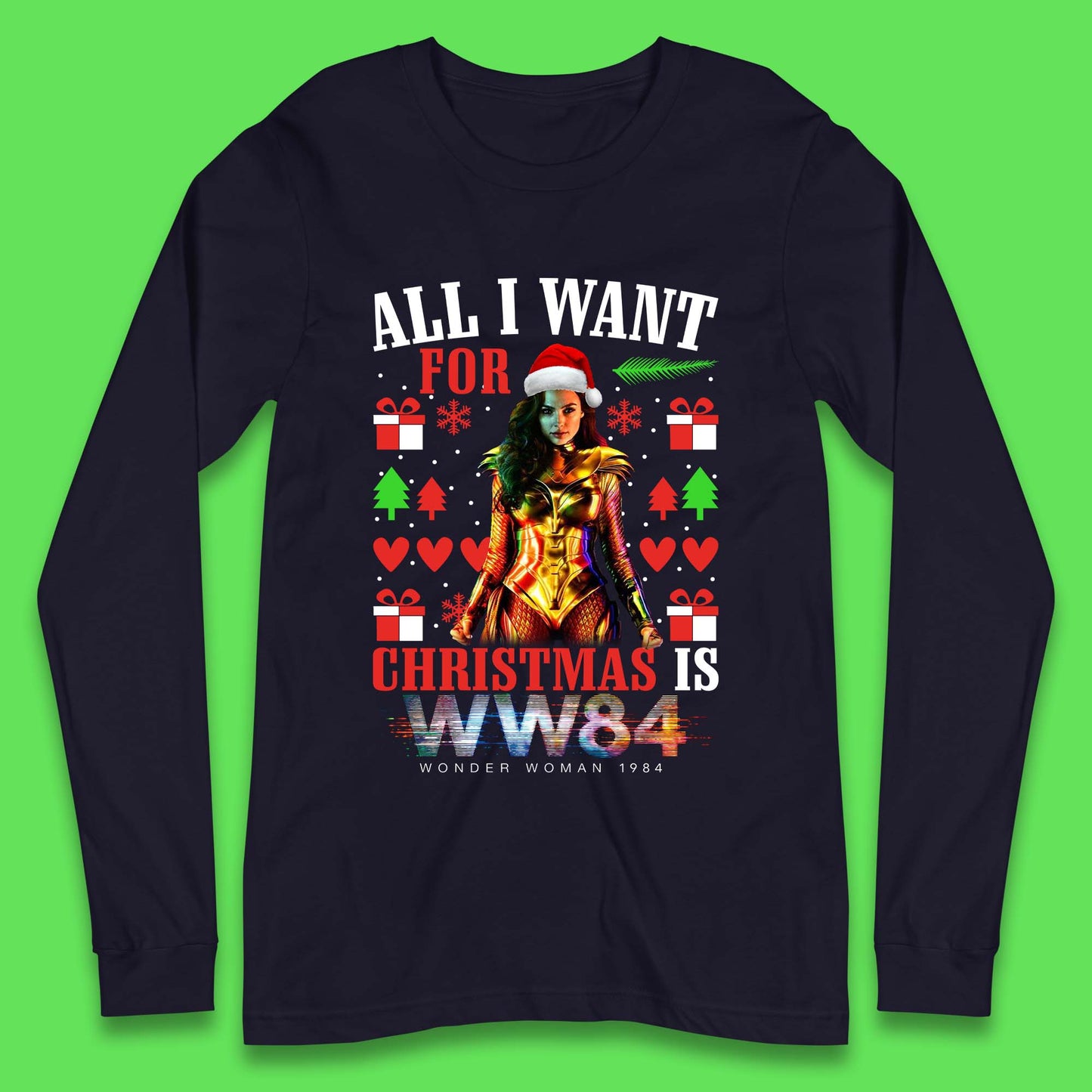 Wonder Woman 1984 Christmas Long Sleeve T-Shirt