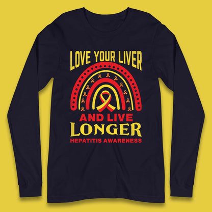 Hepatitis Awareness Long Sleeve T-Shirt