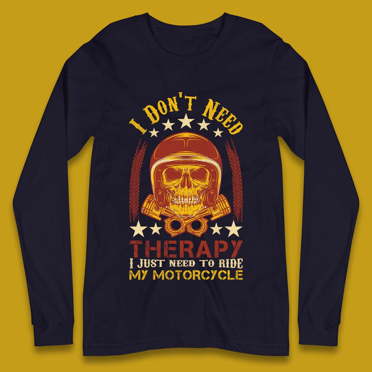 Motorcycle Therapy Long Sleeve T-Shirt