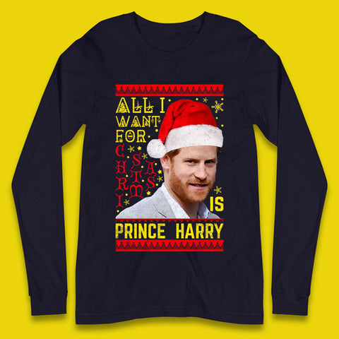 Prince Harry Christmas Long Sleeve T-Shirt