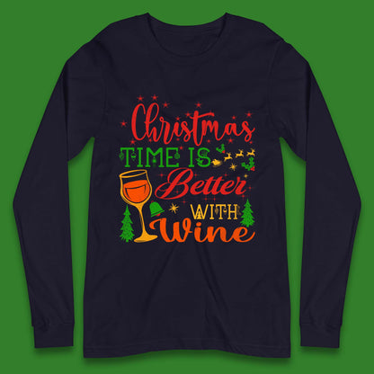 Christmas Wine Long Sleeve T-Shirt