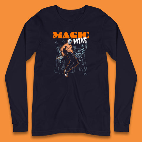 Magic Mike Halloween Michael Myers Horror Movie Vintage Retro Horror Night Movie Long Sleeve T Shirt