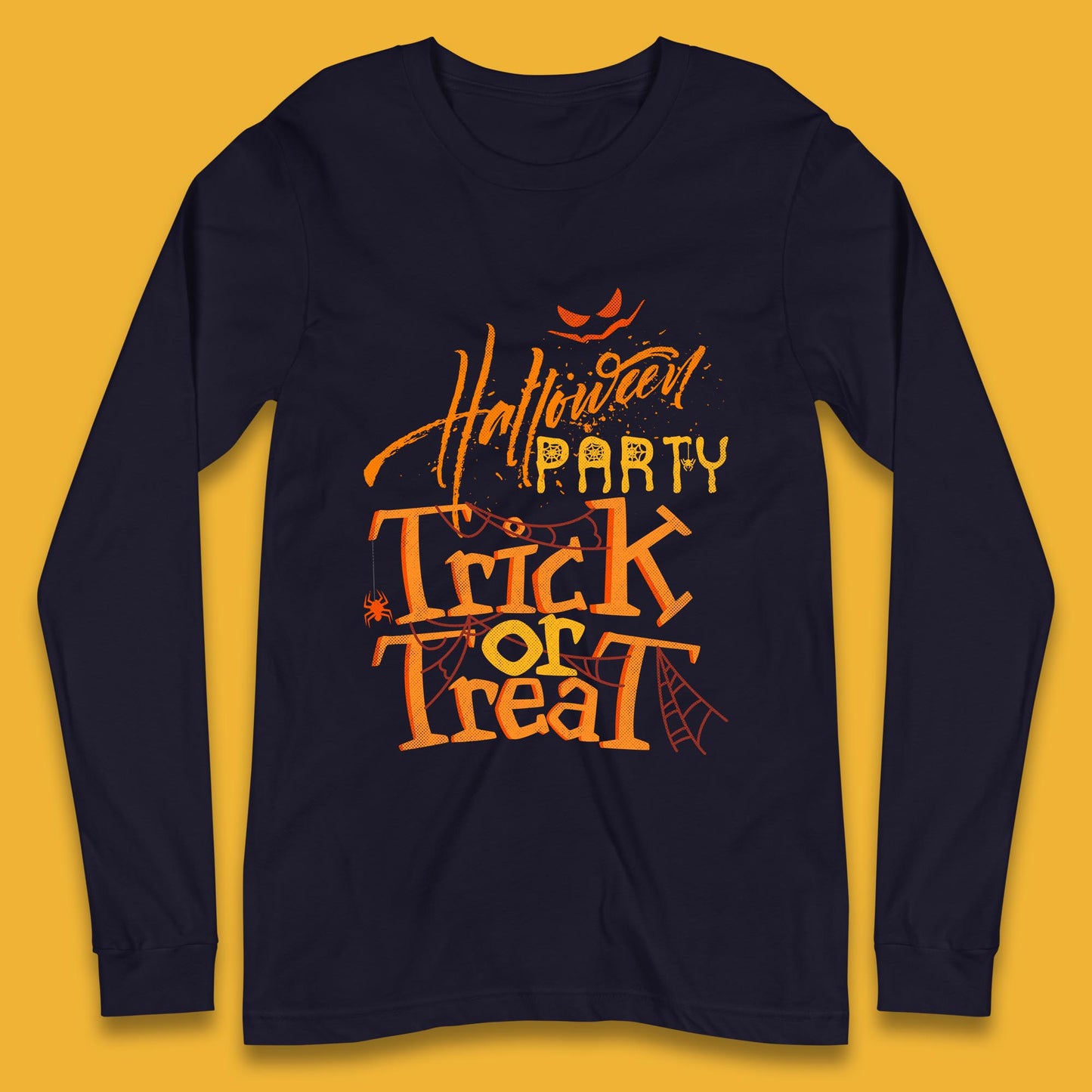 Happy Halloween Trick Or Treat Horror Scary Spooky Vibes Long Sleeve T Shirt