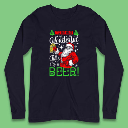christmas santa bear long sleeve t shirt