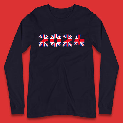 New Year 2024 UK Flag Long Sleeve T-Shirt