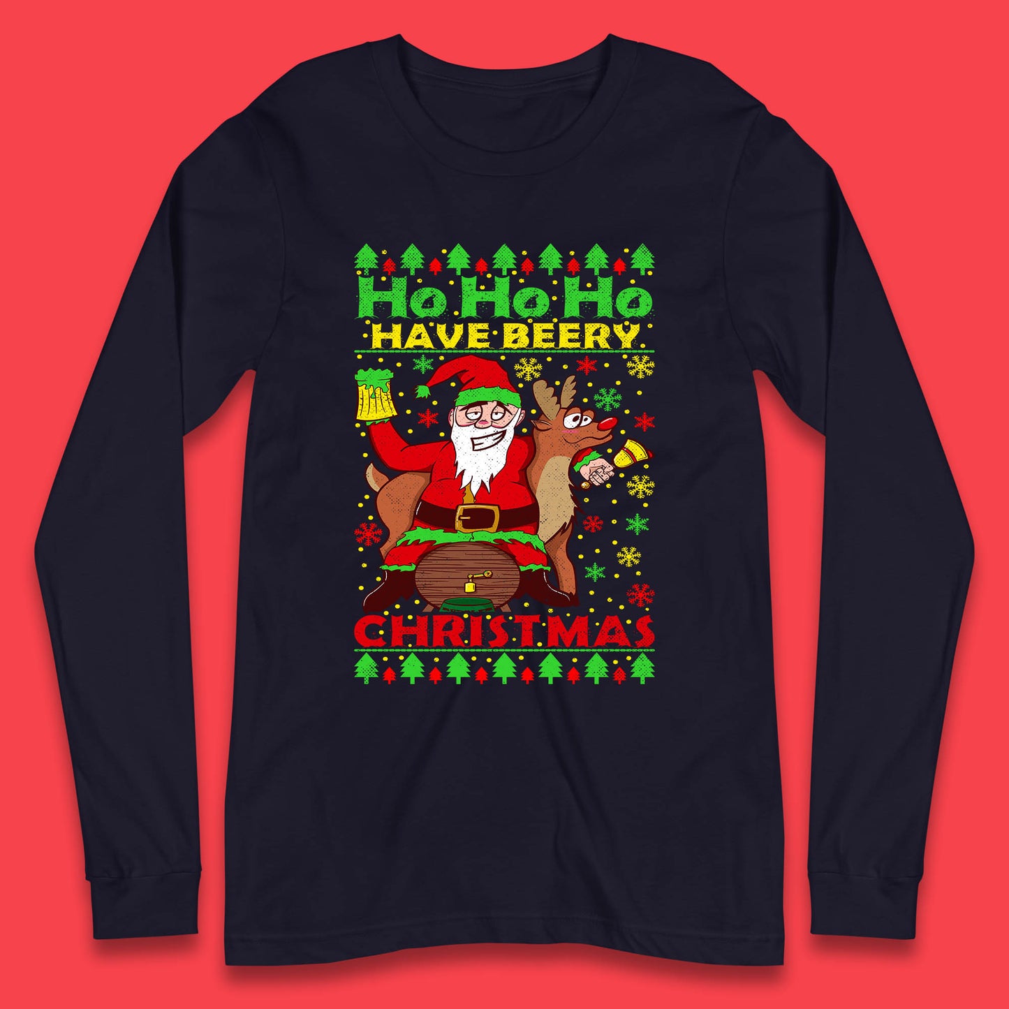 beery christmas long sleeve t shirt