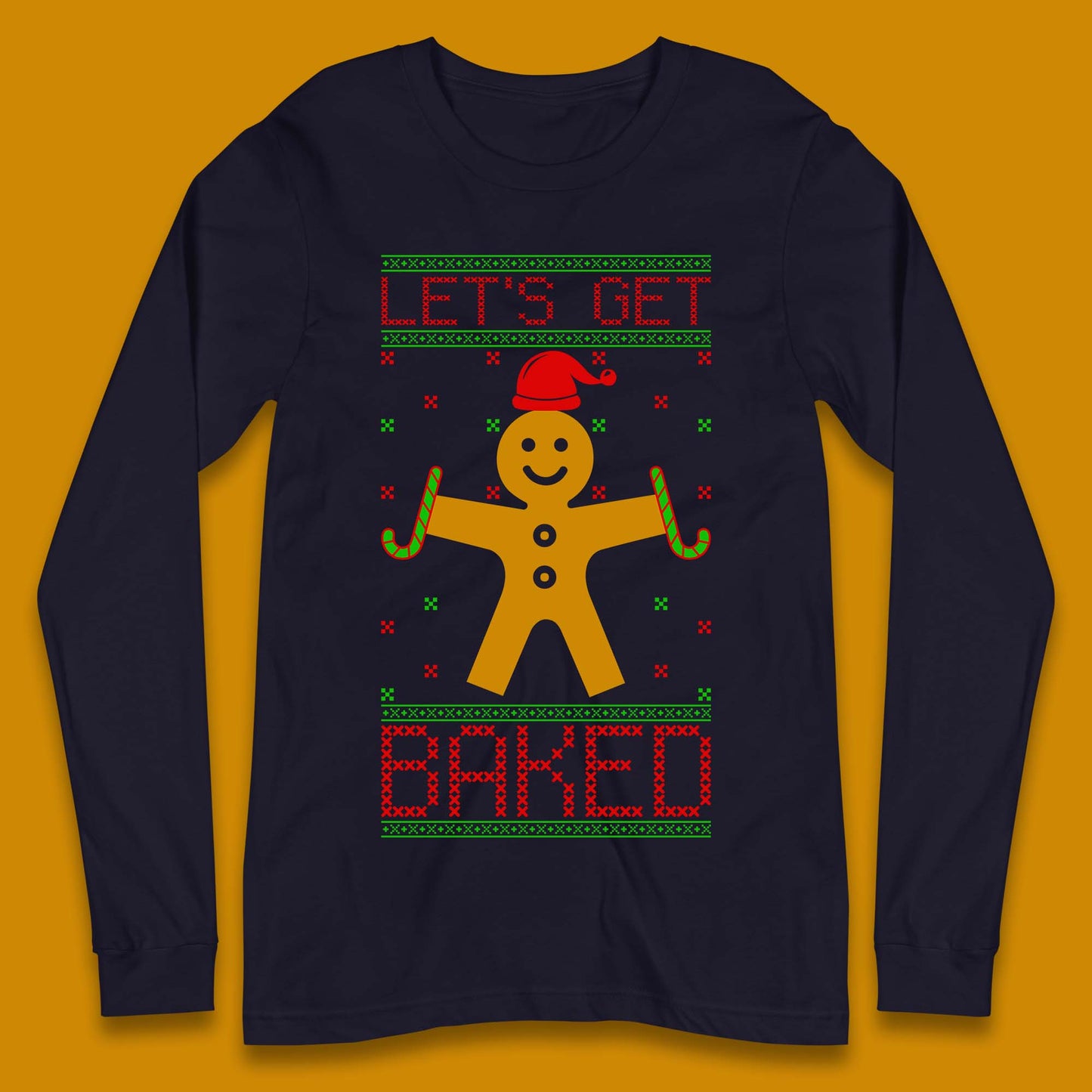 Gingerbread Christmas Long Sleeve T-Shirt