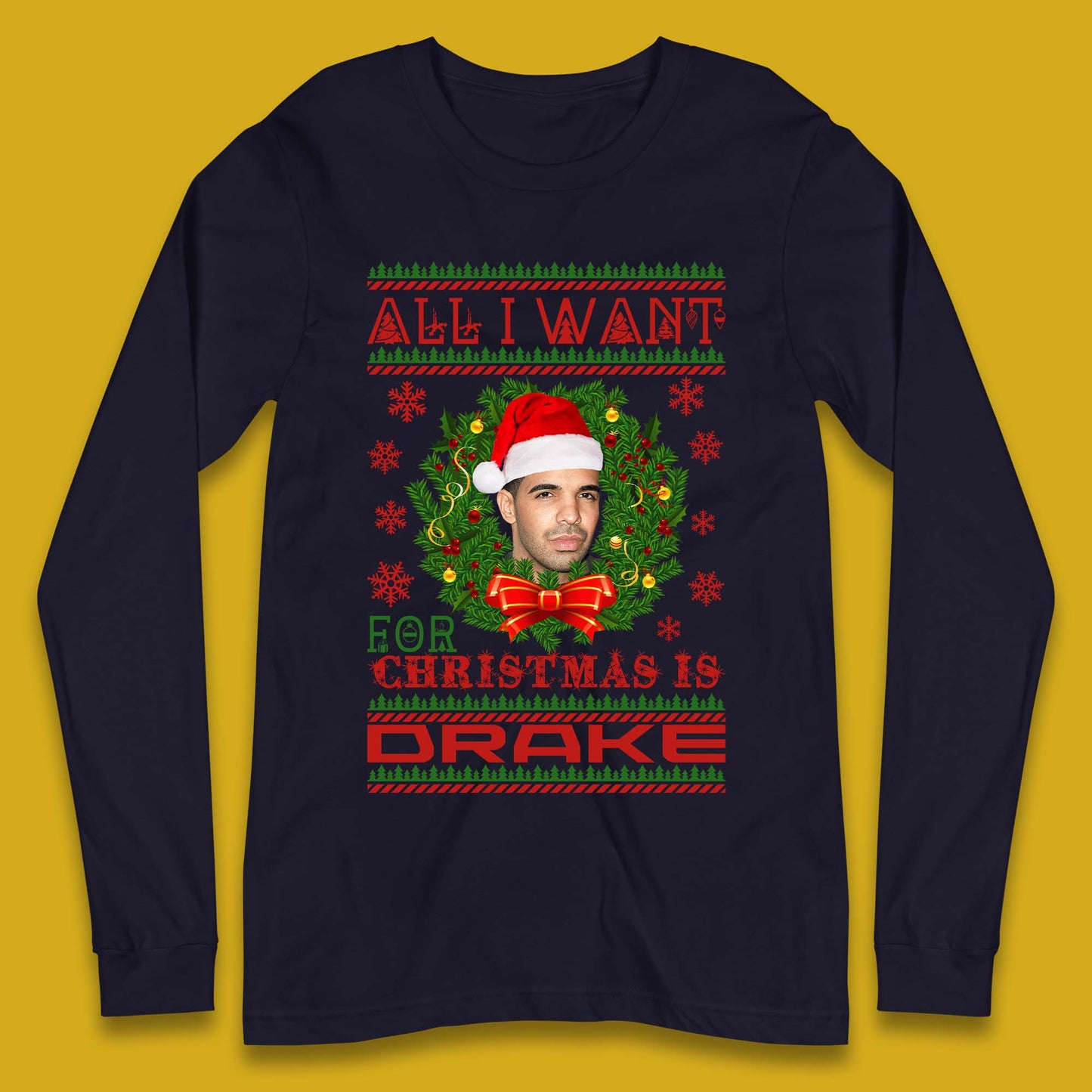 Drake Christmas Long Sleeve T-Shirt