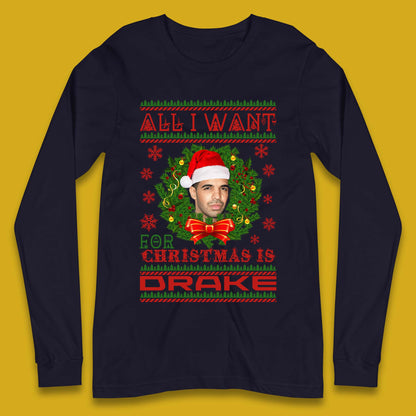 Drake Christmas Long Sleeve T-Shirt