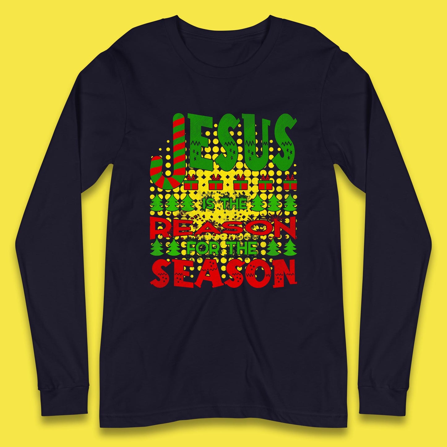 christmas jesus long sleeve t shirt