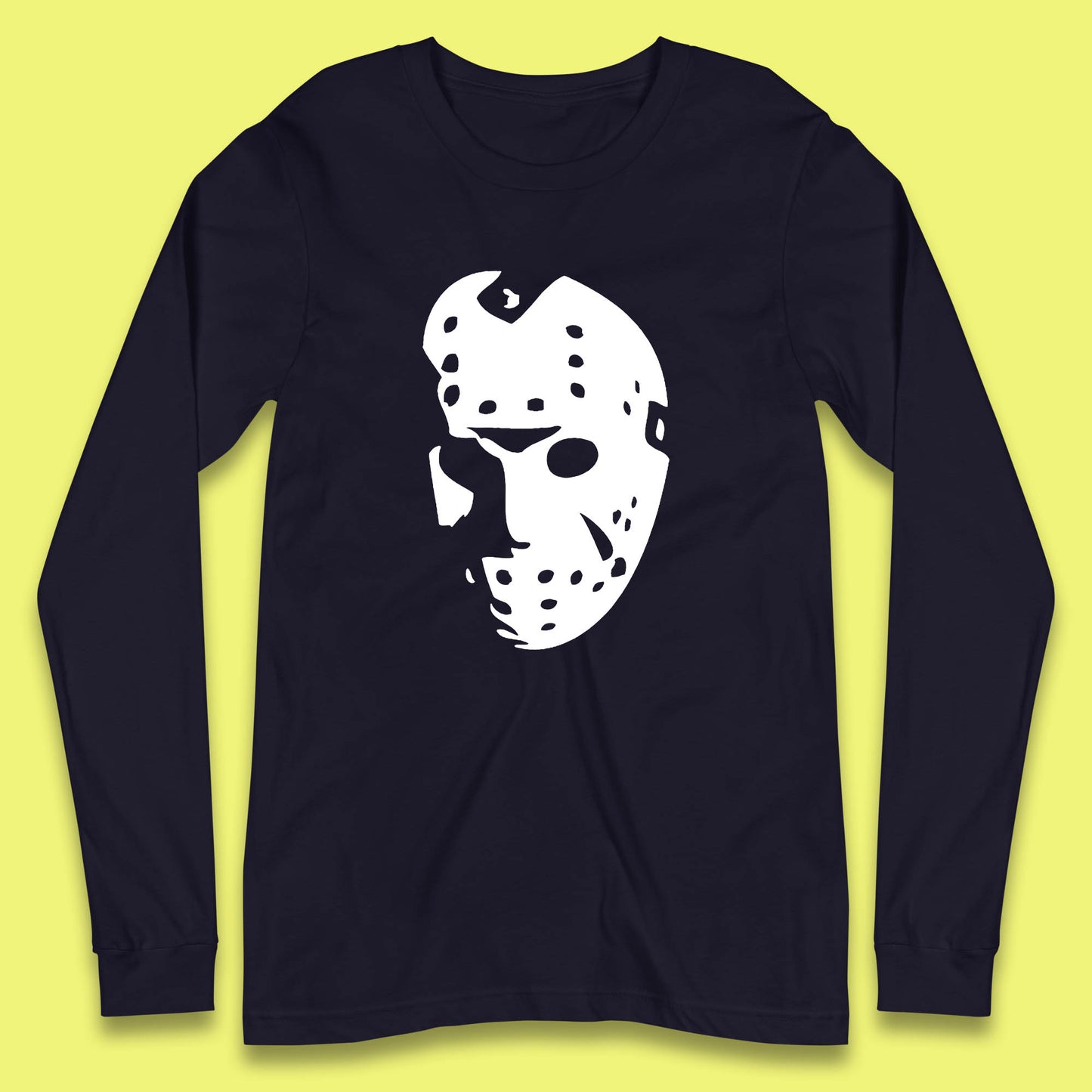 Halloween Jason Voorhees Horror Face Mask Friday The 13th Horror Movie Character Long Sleeve T Shirt