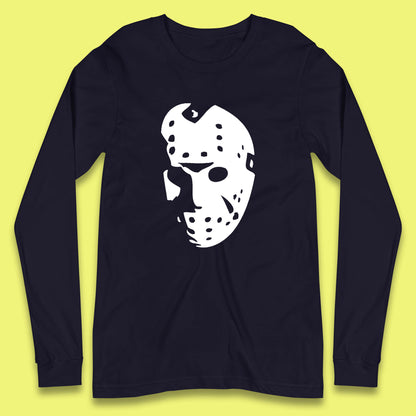 Halloween Jason Voorhees Horror Face Mask Friday The 13th Horror Movie Character Long Sleeve T Shirt
