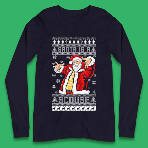 Santa Is A Scouse Christmas Long Sleeve T-Shirt
