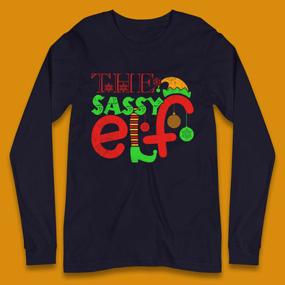 The Sassy Elf Christmas Long Sleeve T-Shirt