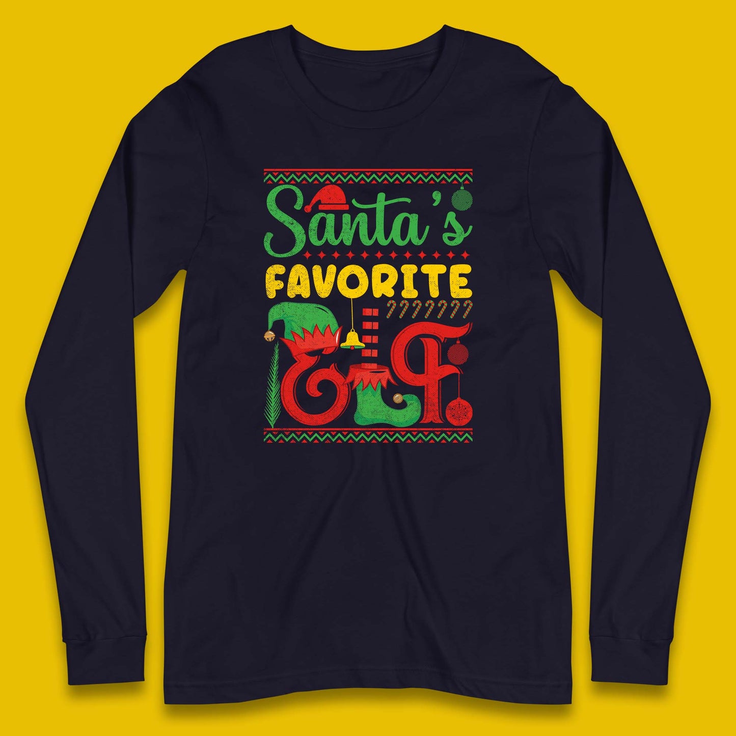 christmas santas favorite elf costume t shirt