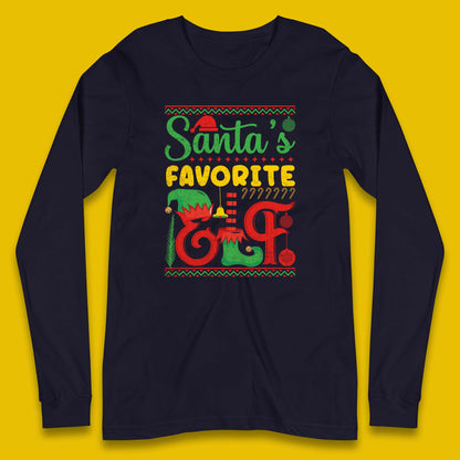 christmas santas favorite elf costume t shirt