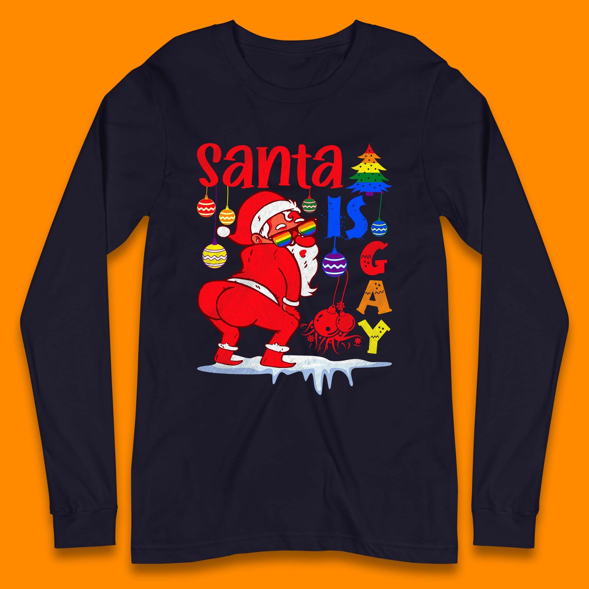gay pride christmas long sleeve t shirt