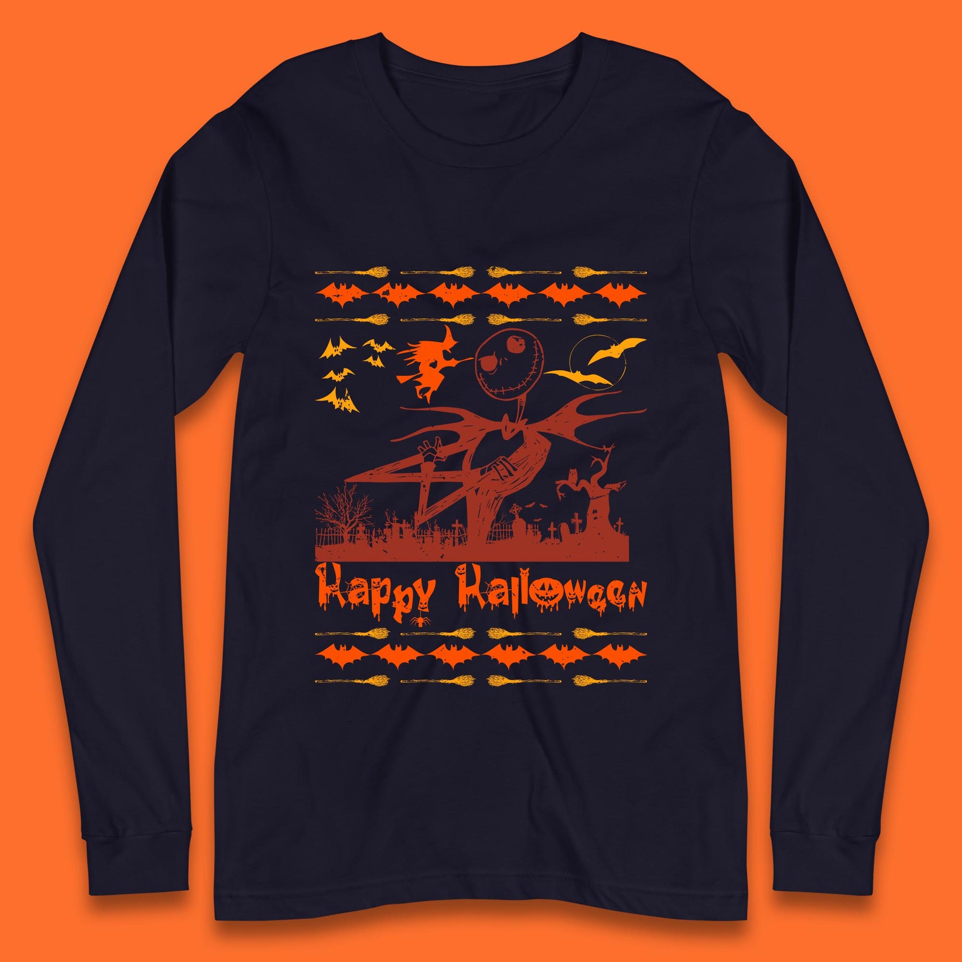 happy halloween long sleeve t shirt