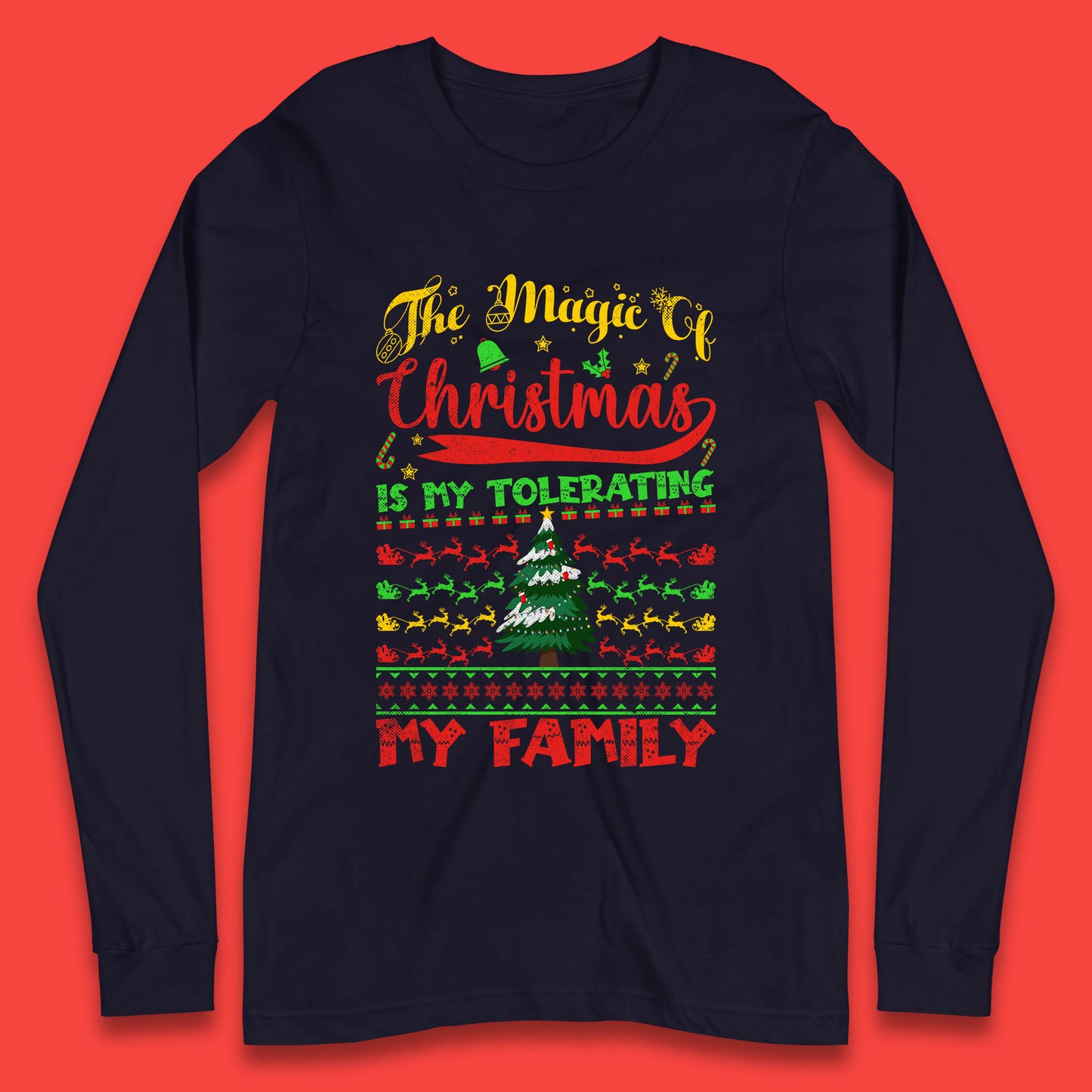 christmas quote long sleeve t shirt