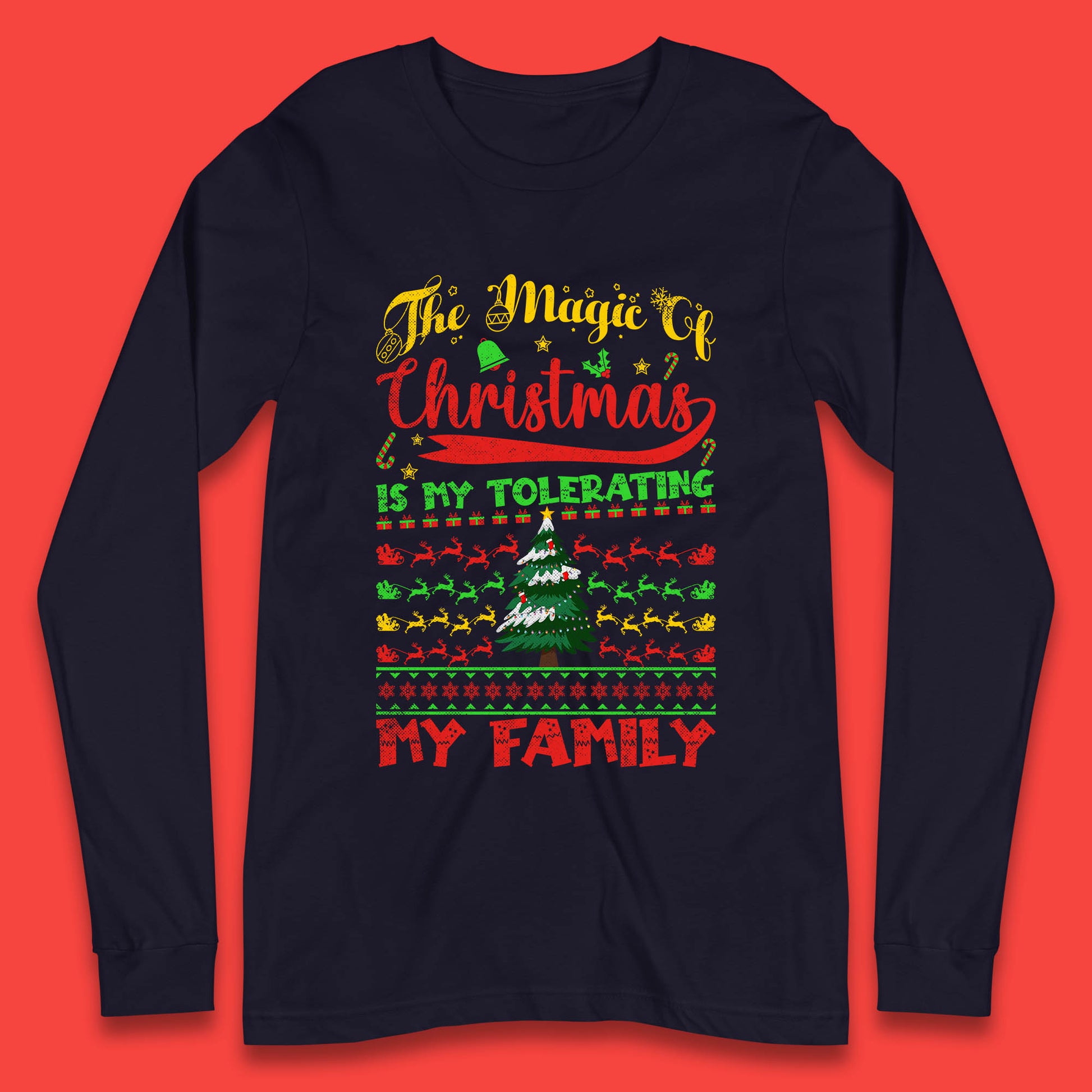 christmas quote long sleeve t shirt