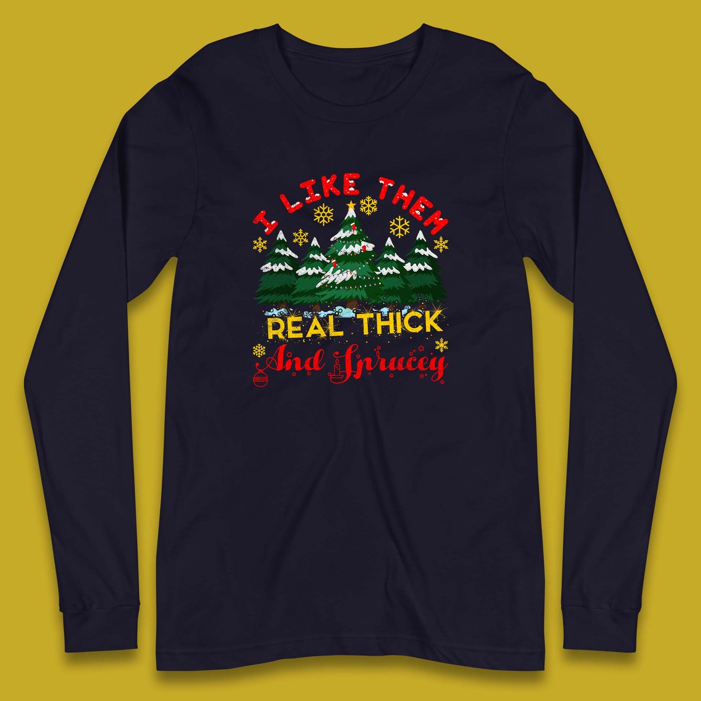 christmas tree long sleeve t shirt
