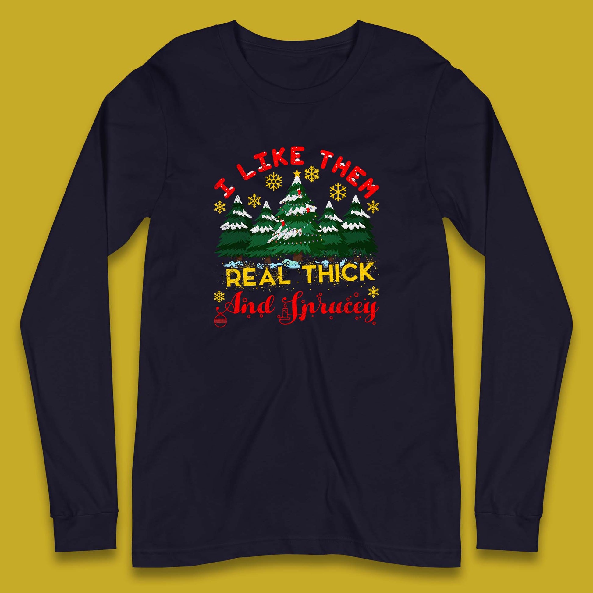 christmas tree long sleeve t shirt