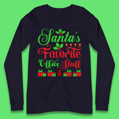 Office Staff Christmas Long Sleeve T-Shirt