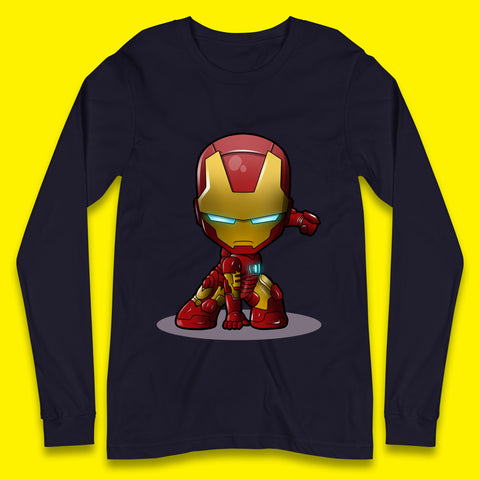 Marvel Avenger Iron Man Movie Character Ironman Costume Superhero Marvel Comics Long Sleeve T Shirt