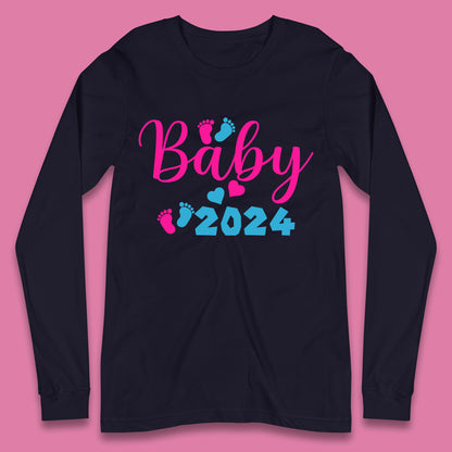 Baby 2024 Pregnancy Announcement Long Sleeve T-Shirt