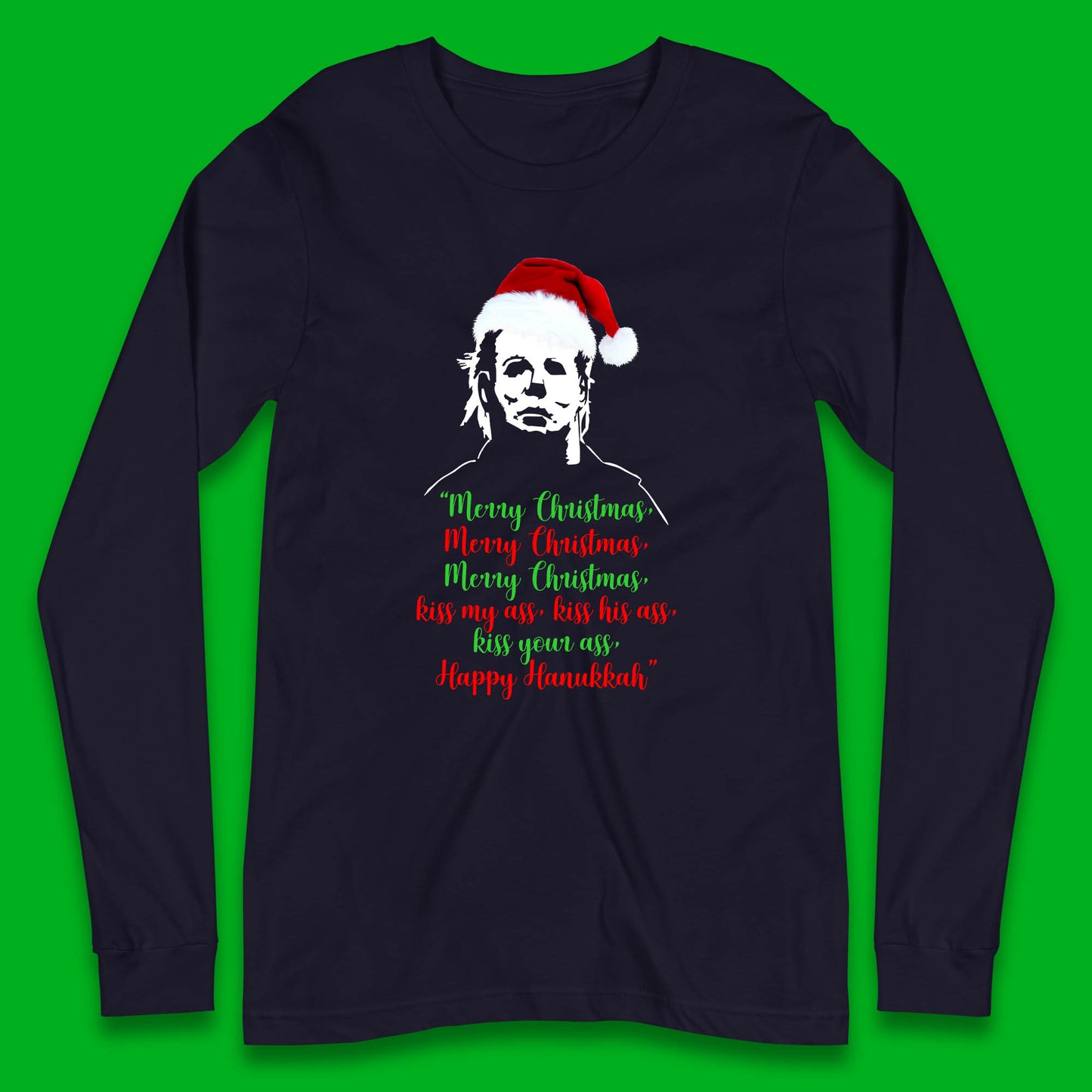 michael myers christmas long sleeve t shirt