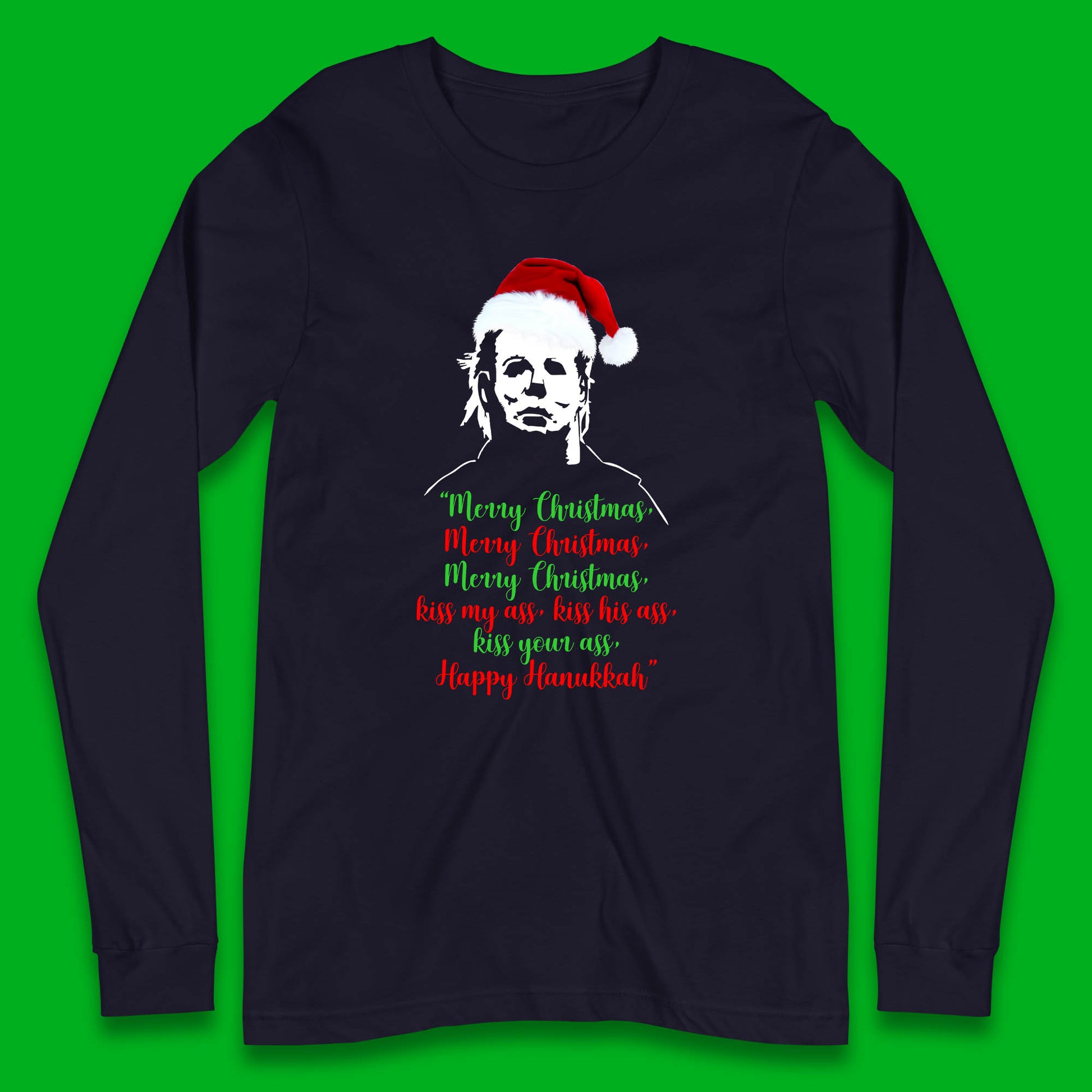 michael myers christmas long sleeve t shirt
