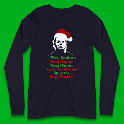 michael myers christmas long sleeve t shirt