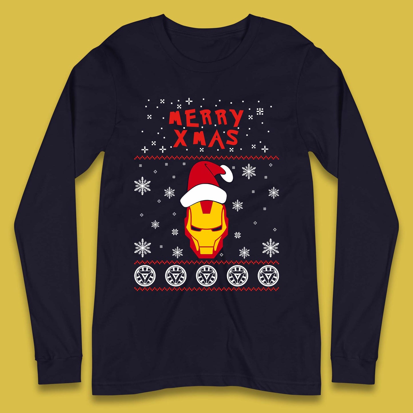 Merry Xmas Ironman Long Sleeve T-Shirt