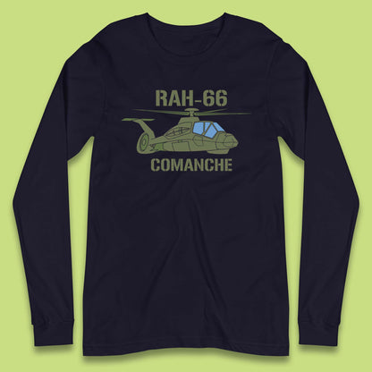 Boeing–Sikorsky RAH-66 Comanche US Army Gunship Attack Helicopter Long Sleeve T Shirt