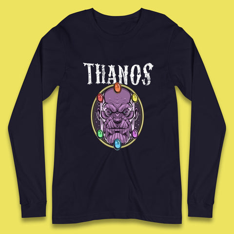 Thanos Avengers Infinity Stones Thanos Comic Book Supervillain Fictional Characters Infinity Gauntlet Marvel Villian Long Sleeve T Shirt