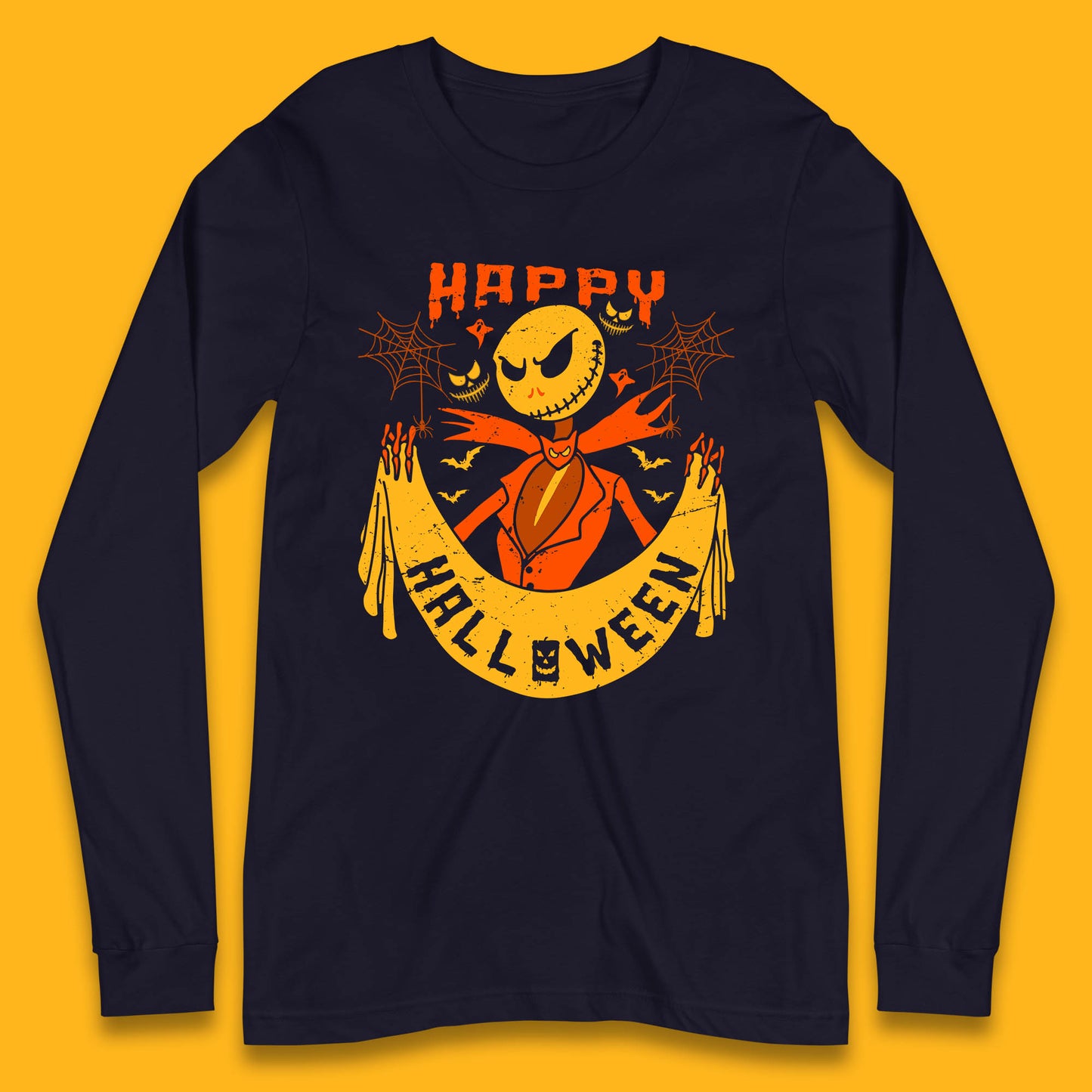 halloween jack skellington long sleeve t shirt