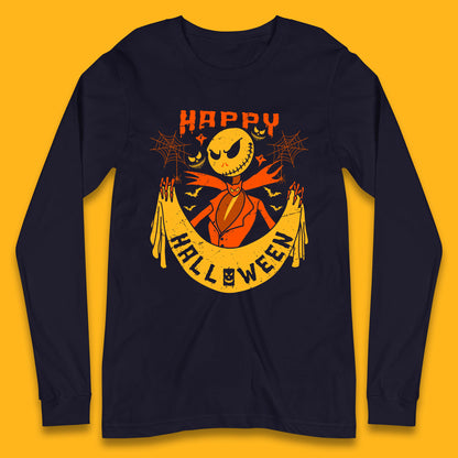 halloween jack skellington long sleeve t shirt
