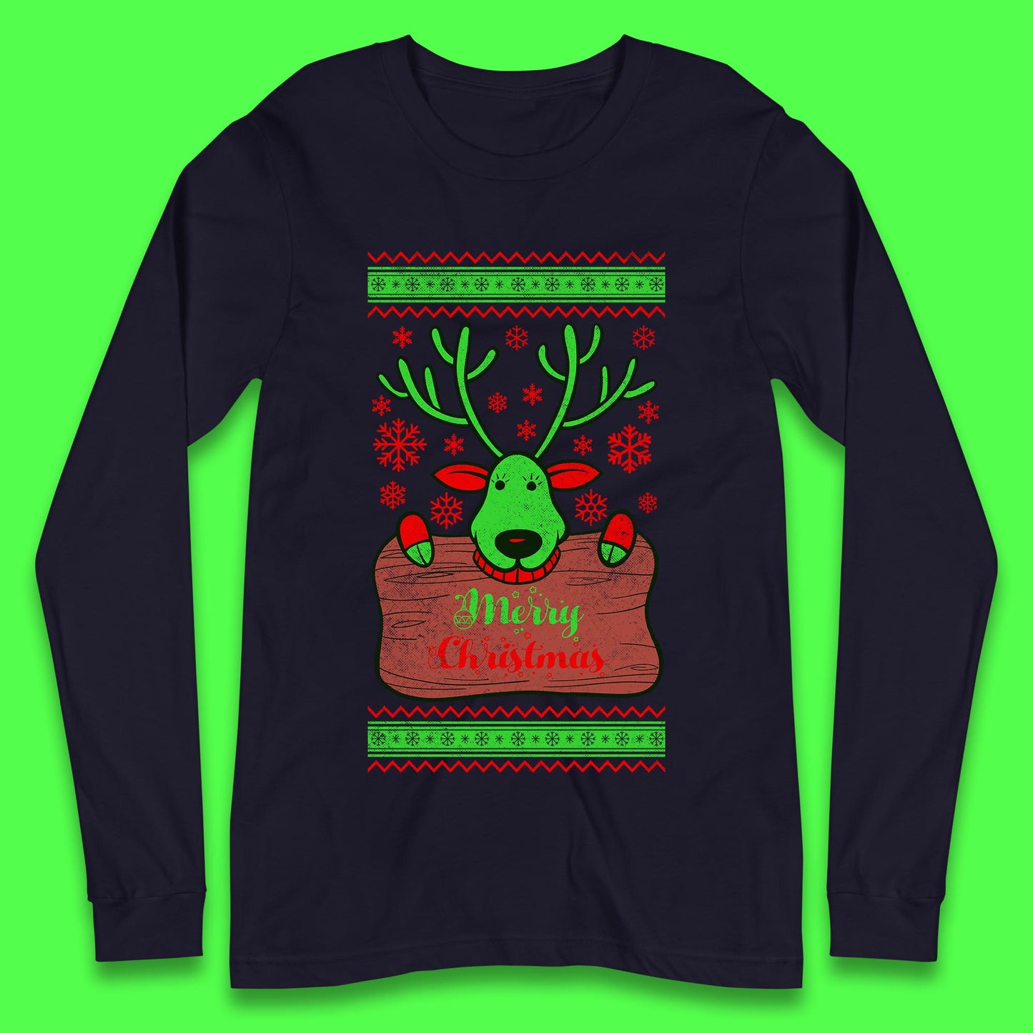 merry christmas reindeer t shirt