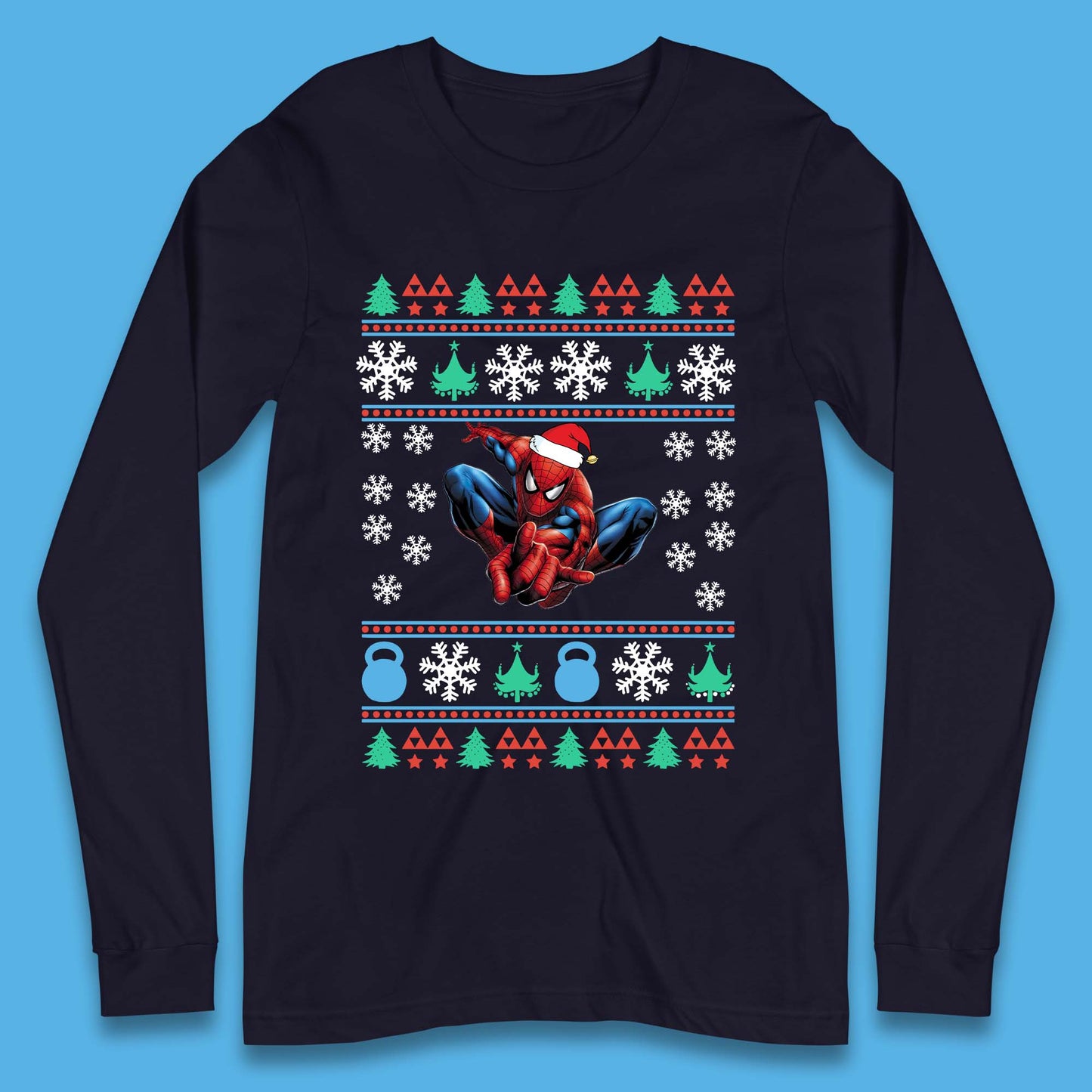 Spiderman Christmas Long Sleeve T-Shirt