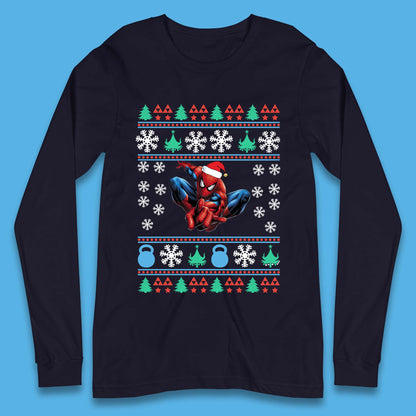 Spiderman Christmas Long Sleeve T-Shirt