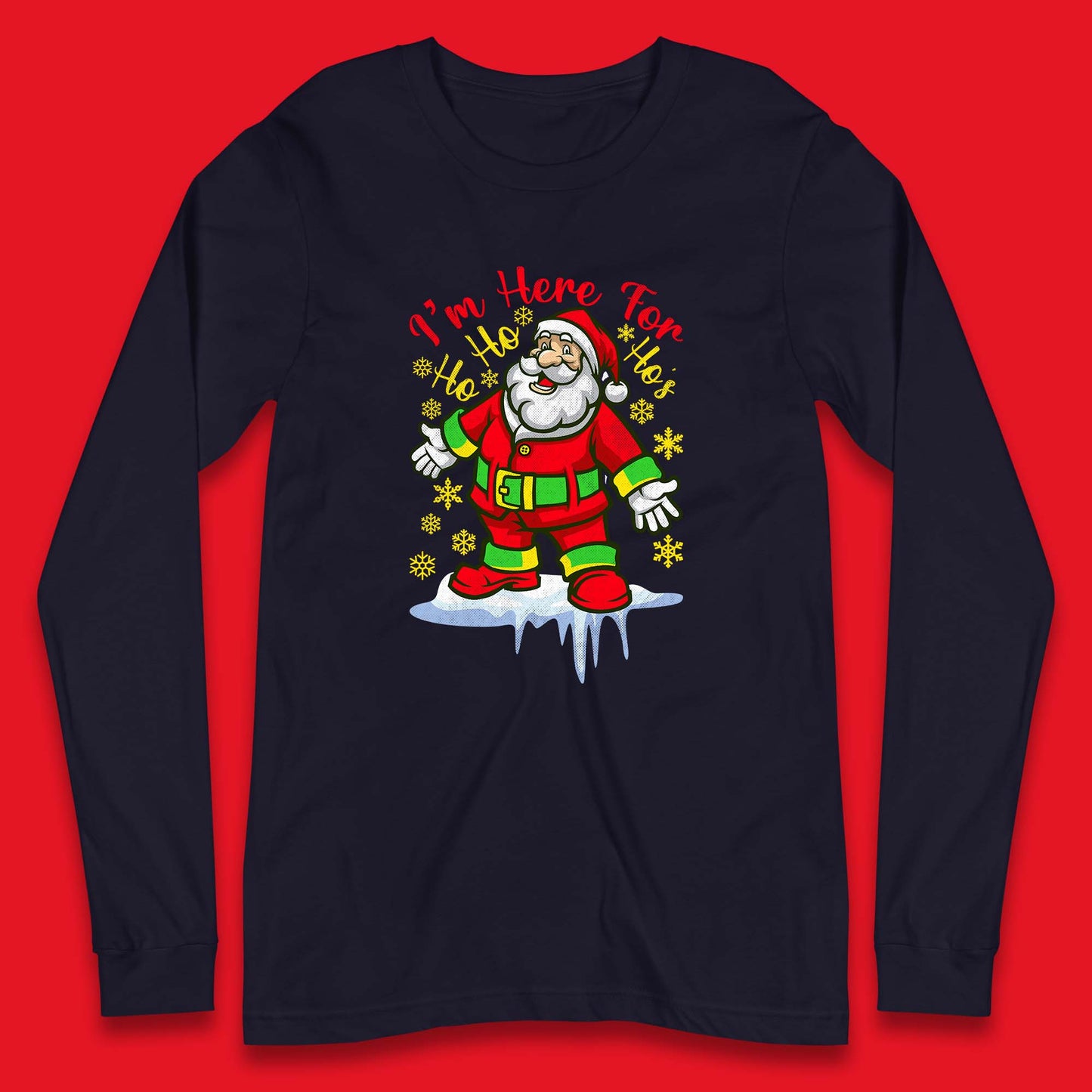 santa claus christmas long sleeve t shirt