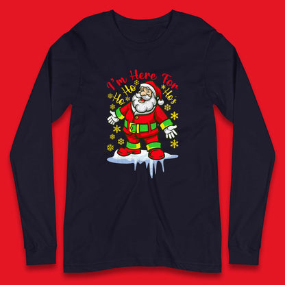 santa claus christmas long sleeve t shirt
