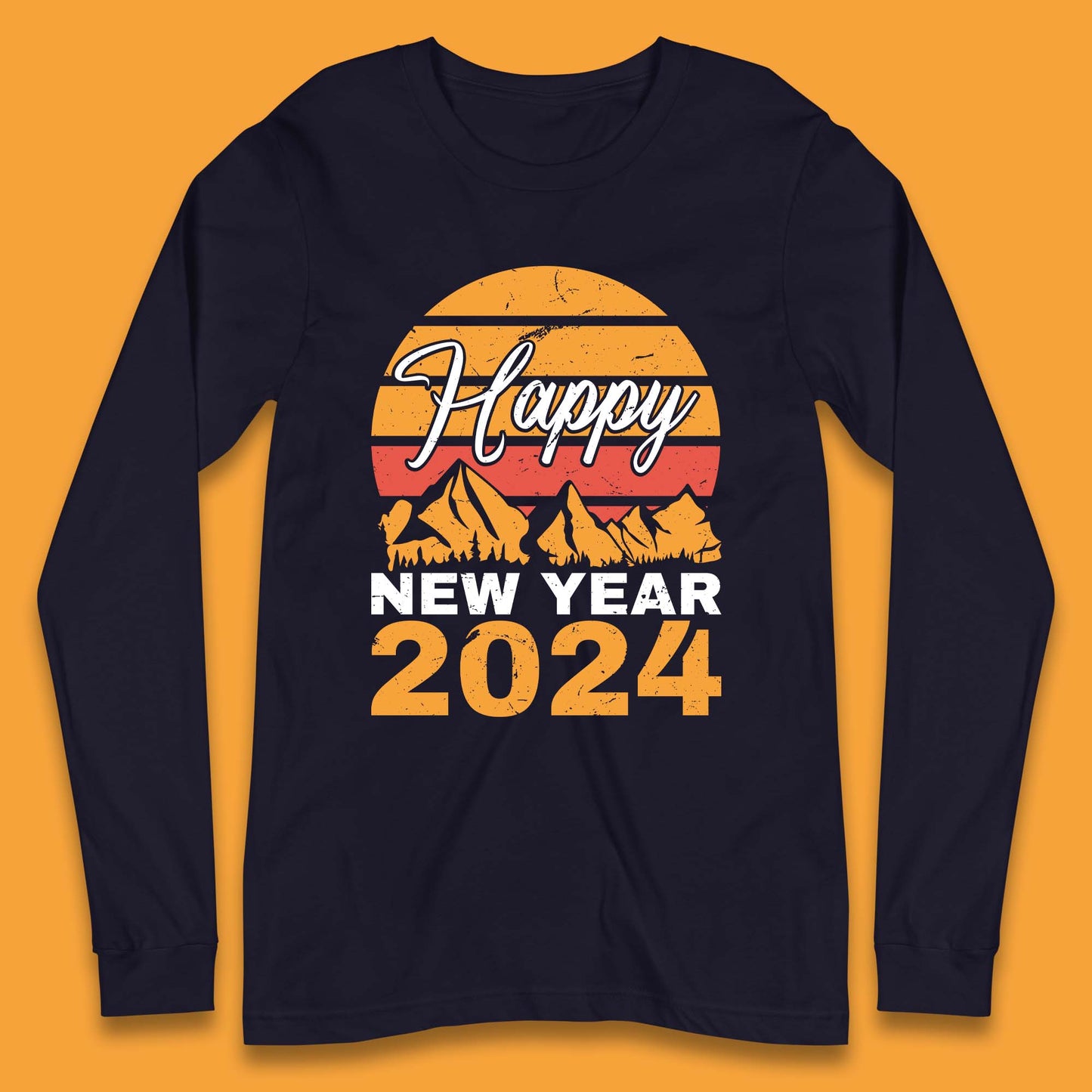 Happy New Year 2024 Camping Camping Long Sleeve T-Shirt